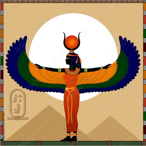 Religion of Ancient Egypt. 
Isis is a ancient Egyptian goddess of motherhood, medicine and crafts...
