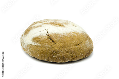 Rustic Bread isolated on white Background