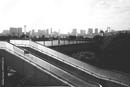 Black and white architecture in Japan