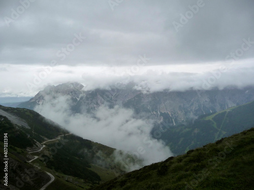 Stubai high-altitude hiking trail in Tyrol, Austria