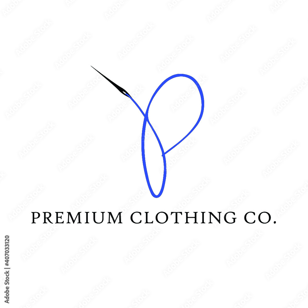 Fototapeta premium P letter logo