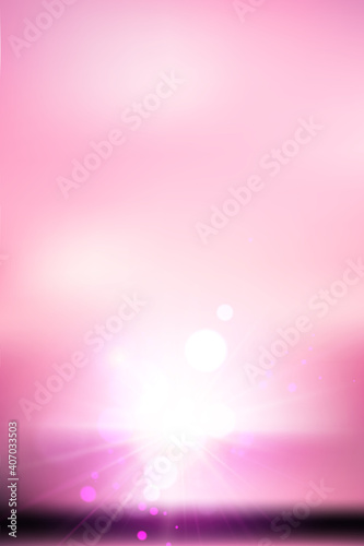 Pink sunset or sunrise abstract background.