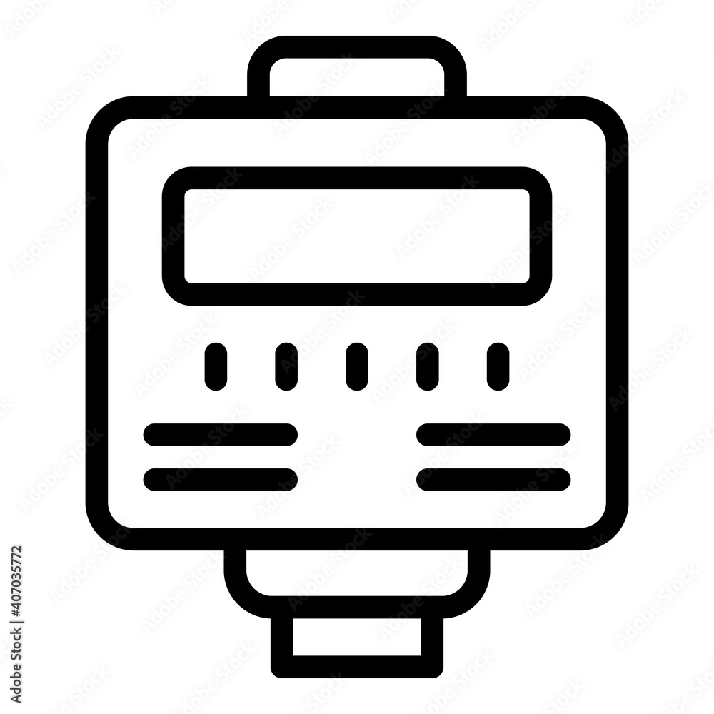 Consumption counter icon. Outline consumption counter vector icon for web design isolated on white background Consumption counter icon. Outline consumption counter vector icon for web design isolated on white background