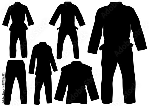 Kimono suit for kong fu sports.