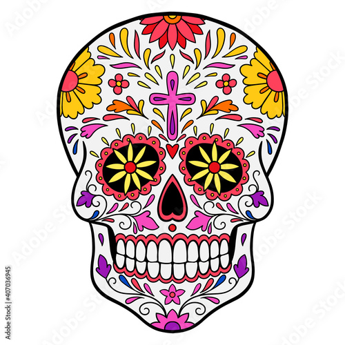 Dead (Dia de los Muertos) sugar skull