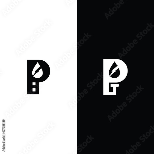 Letter P Logo. P Letter Design Vector