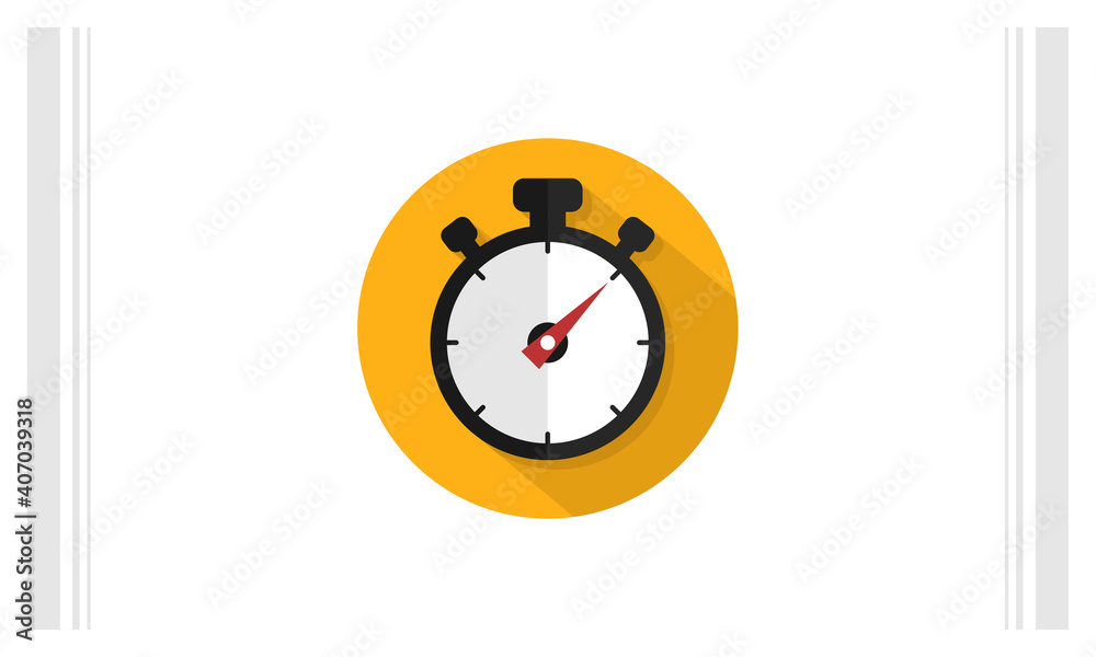 Stopwatch flat icon vector template, Soccer icon concepts, Creative design Stopwatch flat icon vector template, Soccer icon concepts, Creative design