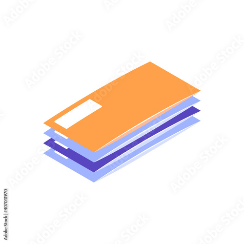 Letters Isometric Icon