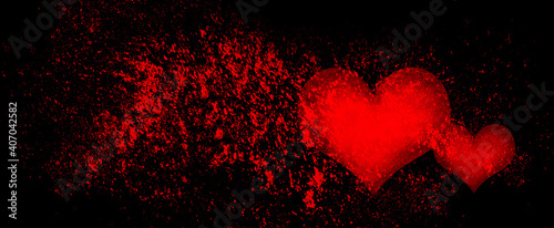 Rote Herzen zum Valentinstag