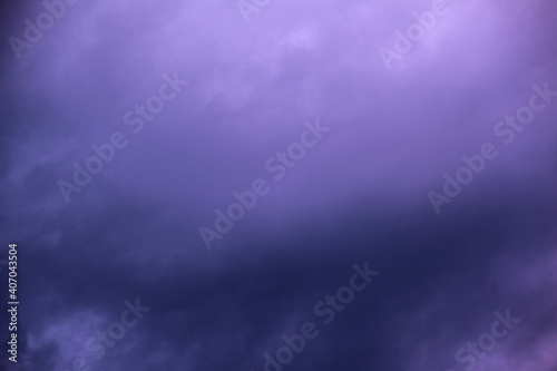 Sky with thunderstorm clouds
