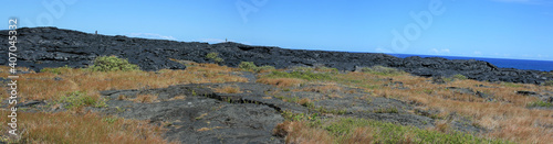 Hawaii Old Lava Flow Panorama