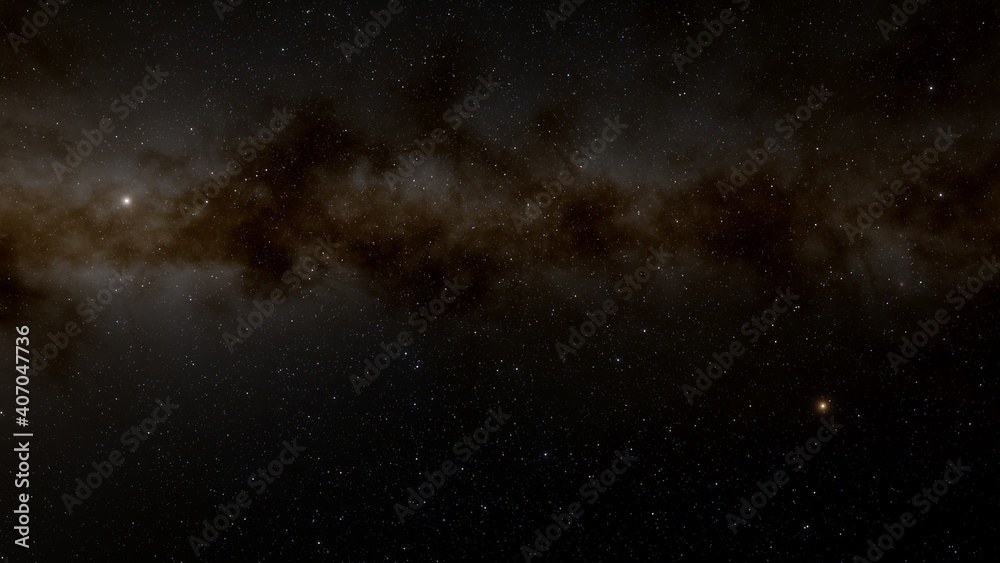 Fototapeta premium science fiction illustration, beautiful space background, a computer-generated surface, a fantasy world 3d render