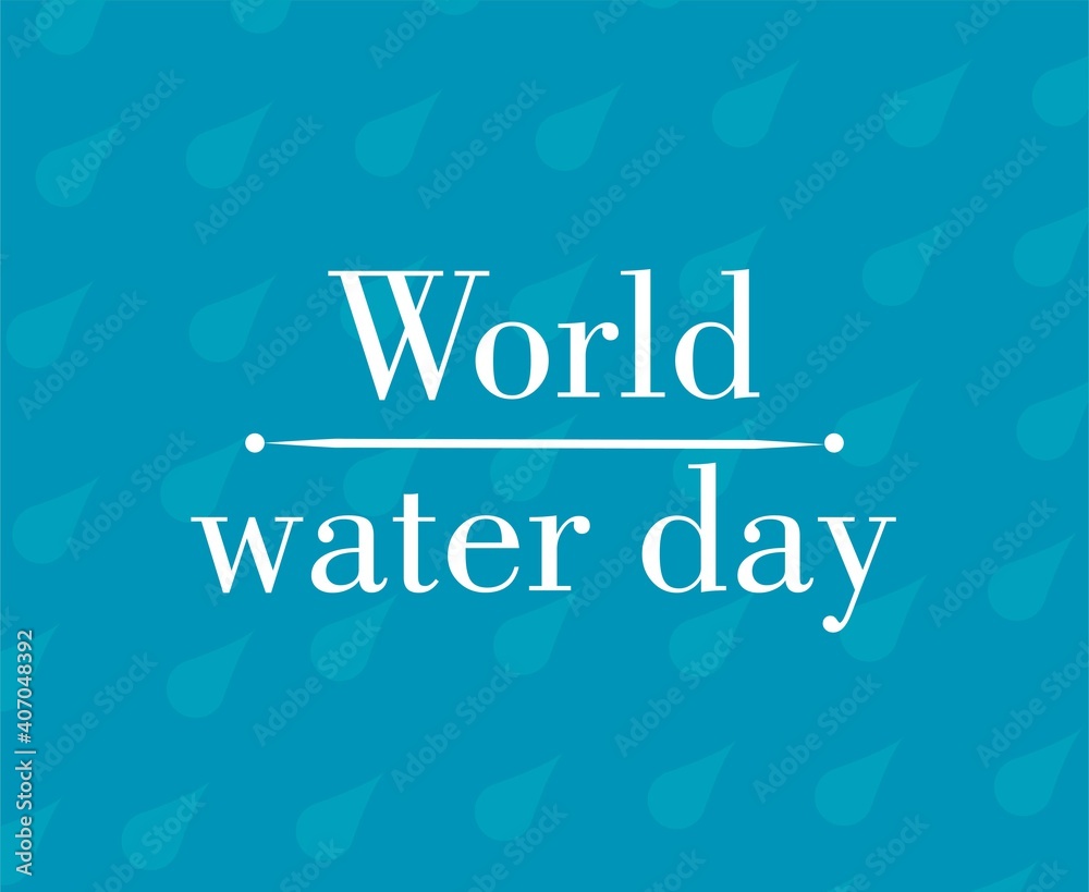 World Water Day - vector abstract waterdrop concept. Save the water - ecology concept background with paper cut water drop World Water Day - vector abstract waterdrop concept. Save the water - ecology concept background with paper cut water drop