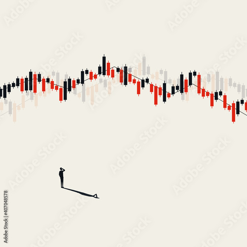 Business stock exchange market trading vector concept. Symbol of investment, profit making.