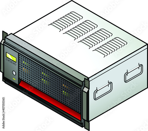A rack mount small business server.