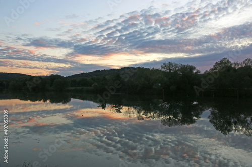 evening reflection in the river Moselle  © Jenny Thompson