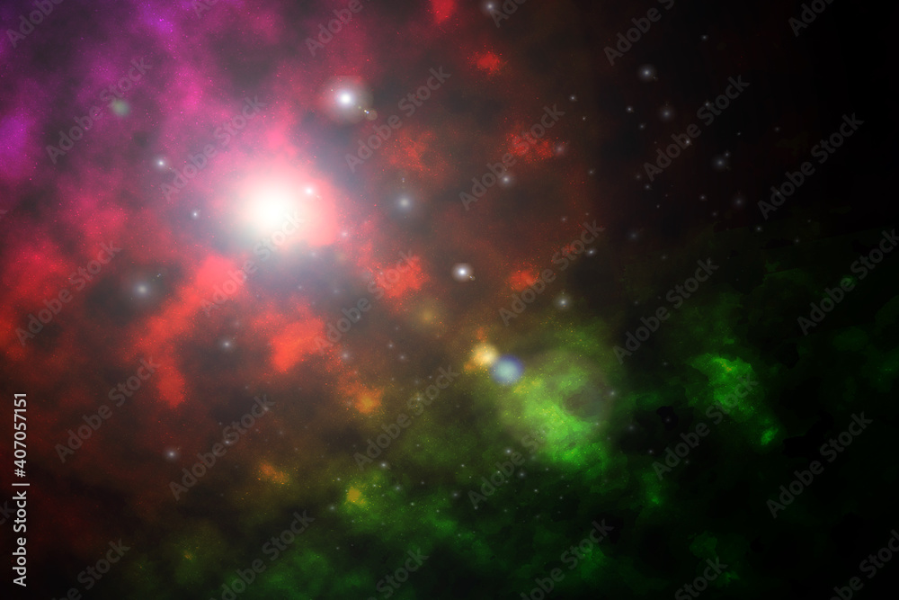 Naklejka premium Abstract Galaxy illustration 