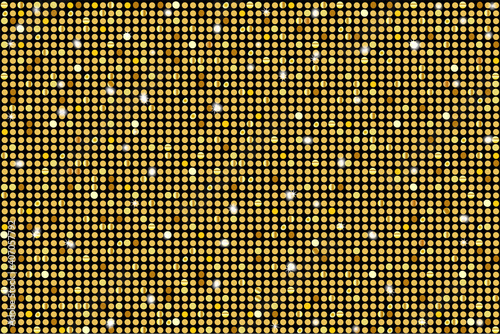 Glitter golden background with squares