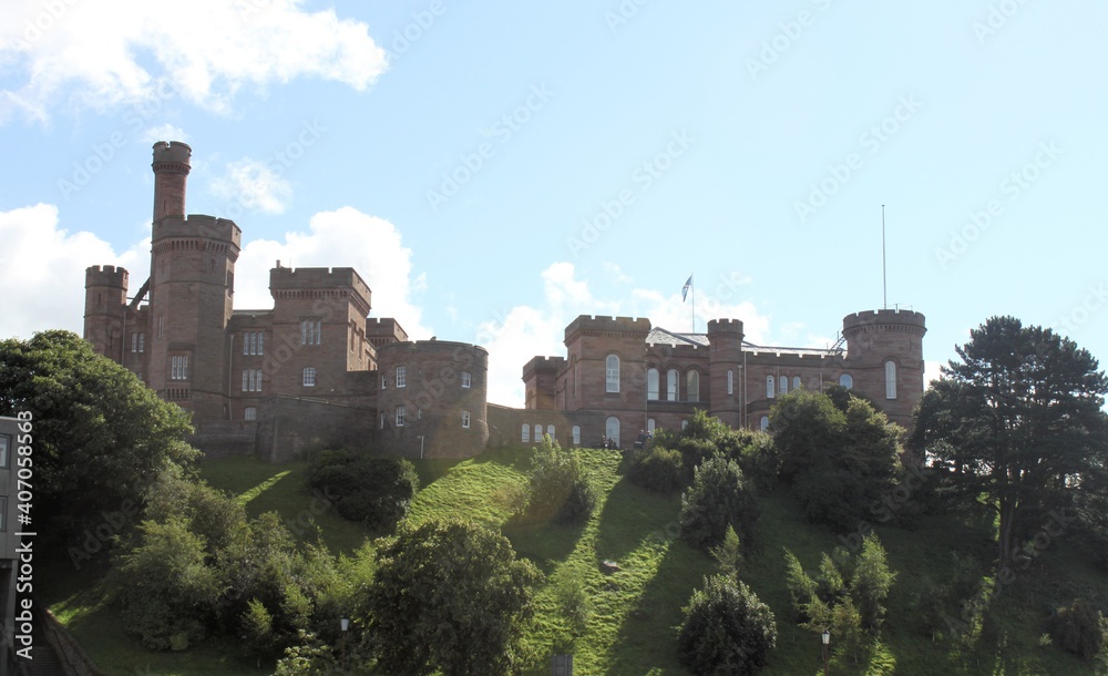 A view of Inverness Castle in Scotland