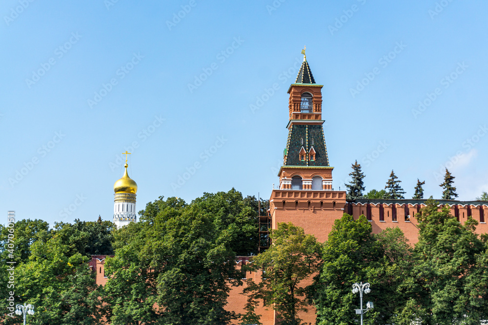 tower in the kremlin moscow russia