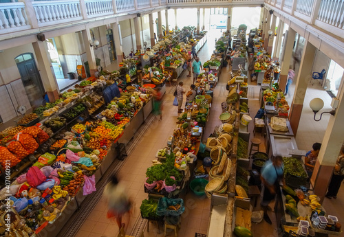 Cape Verde farmers market, Santiago island, city of Praia. photo