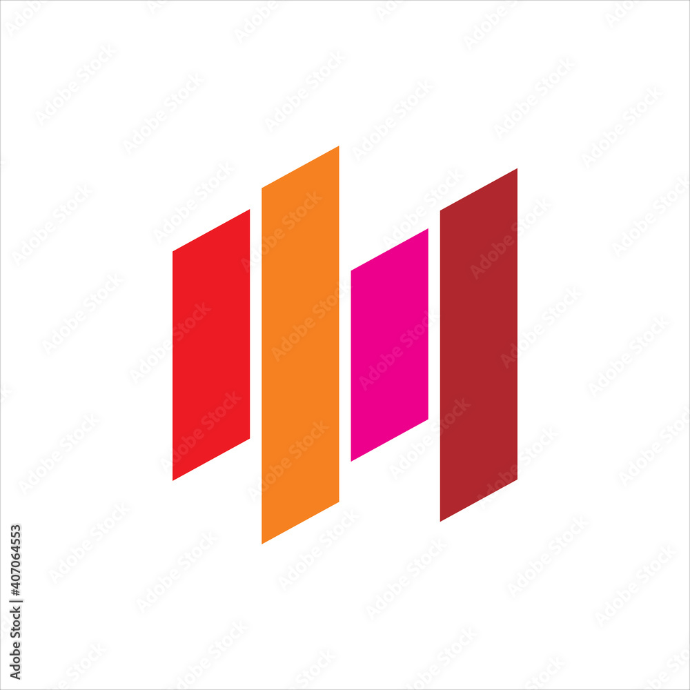 creative color chart logo design