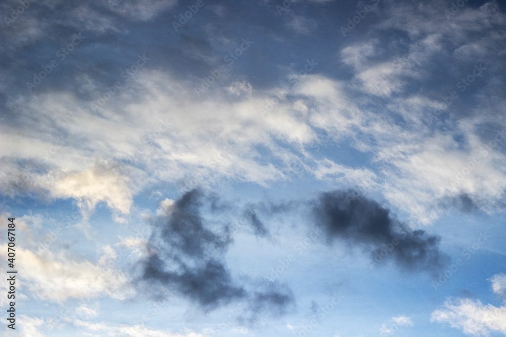 Beautiful sky with white clouds background Beautiful sky with white clouds background