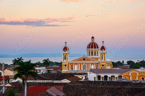 sunset over Granada, Nicaragua