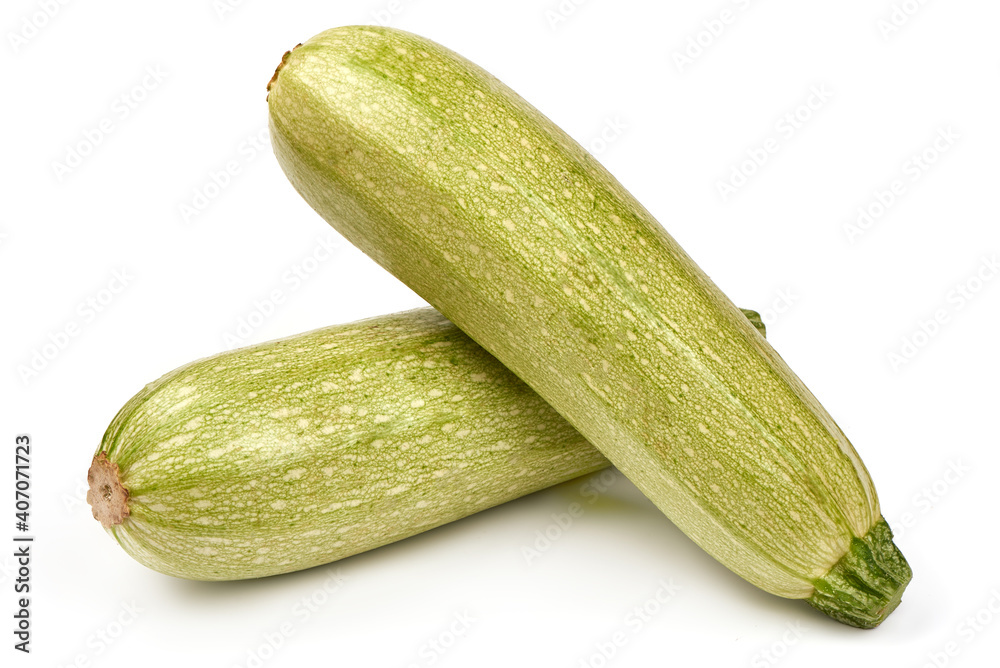 Fresh zucchini, squash, isolated on a white background Fresh zucchini, squash, isolated on a white background