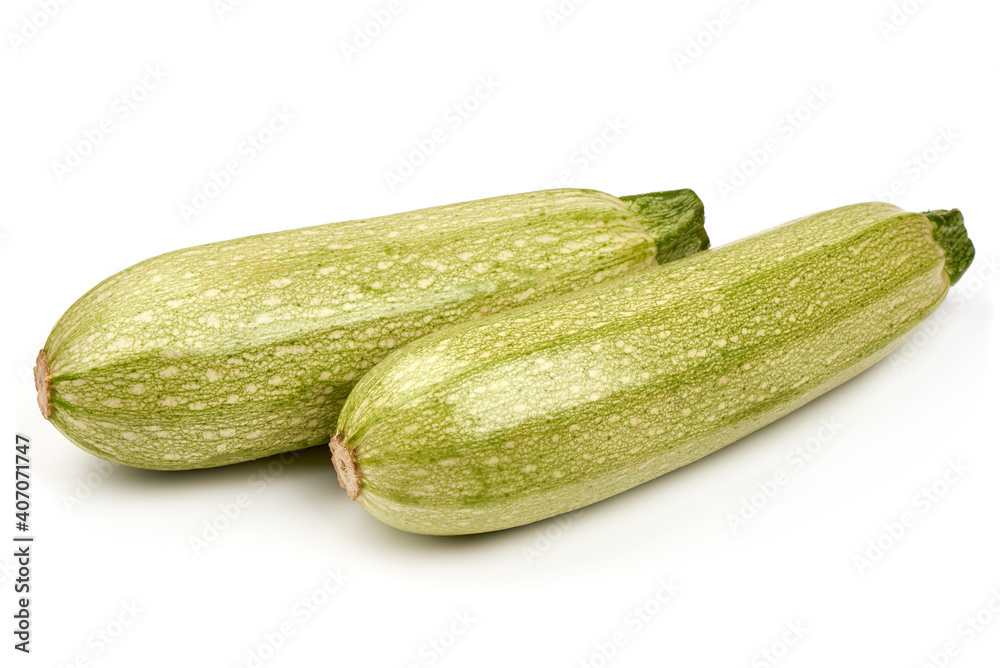 Fresh zucchini, squash, isolated on a white background Fresh zucchini, squash, isolated on a white background