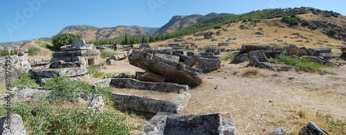 Roman ruins of Hierapolis (Turkey). Graveyard photo