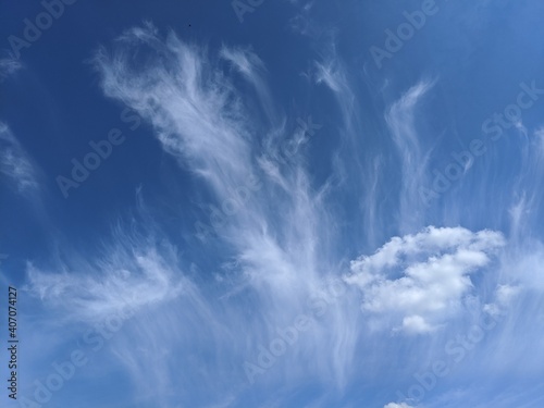 blue sky with clouds