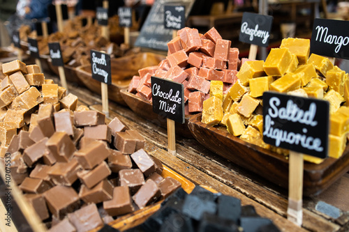 Fotografie Chocolate fudge and many others flavors