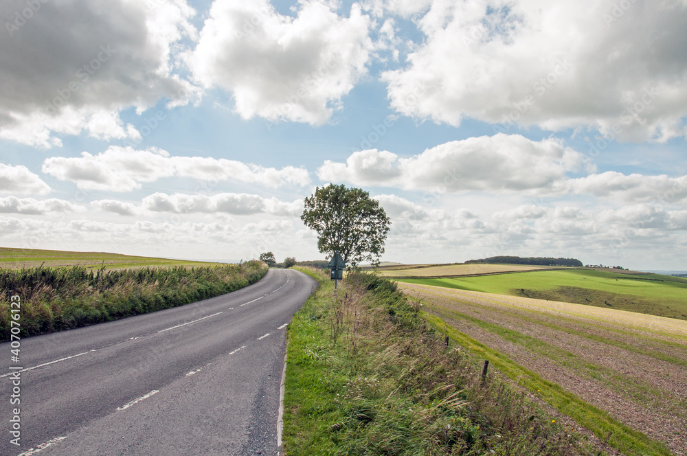 Fototapeta premium Wiltshire countryside in the summertime.