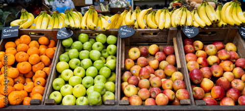 Fruits in a farmers market