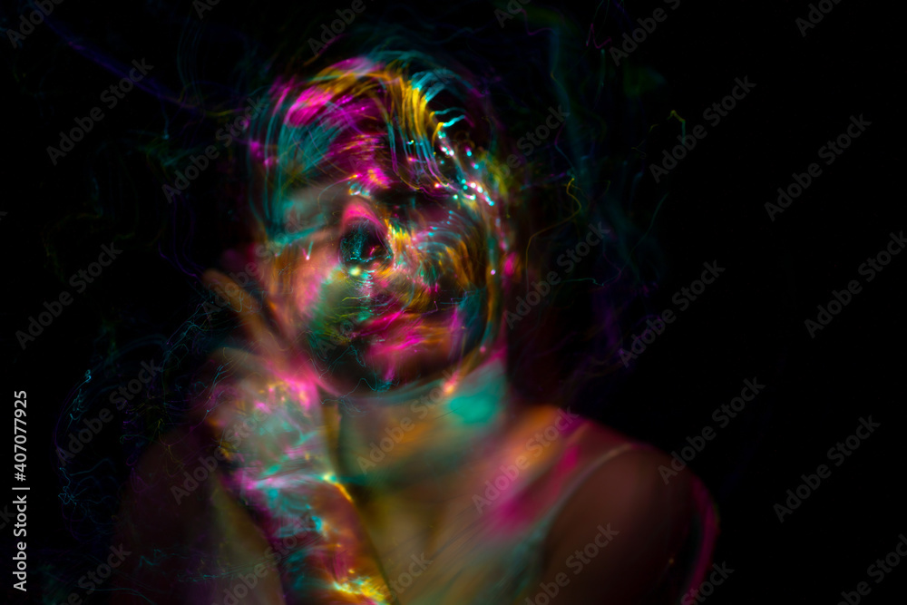 lightpainting portrait, new art direction, , light drawing at long exposure lightpainting portrait, new art direction, , light drawing at long exposure
