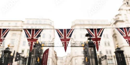 Fotografering United Kingdom triangle flags