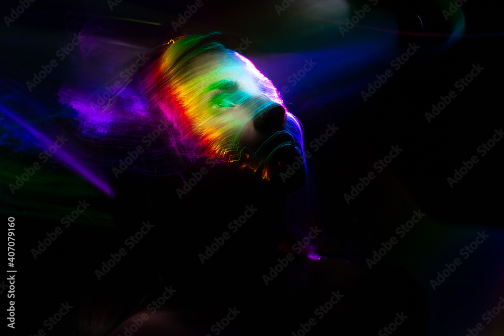 lightpainting portrait, new art direction, , light drawing at long exposure lightpainting portrait, new art direction, , light drawing at long exposure