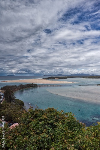 Nambucca Heads Rivermouth on a changeable summer's day.