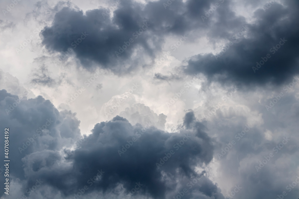 Gray clouds in the sky before the rain. Gray clouds in the sky before the rain.