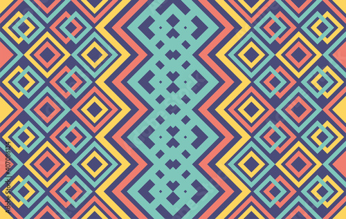 Geometric ethnic pattern traditional Design for background,carpet,wallpaper,clothing,wrapping,batik,fabric,sarong