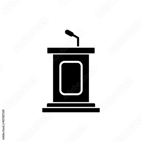 speaker podium icon vector © Xeyal