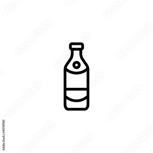 Milk bootle vector icon eps
