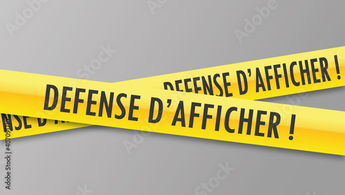 Logo défense d'afficher.