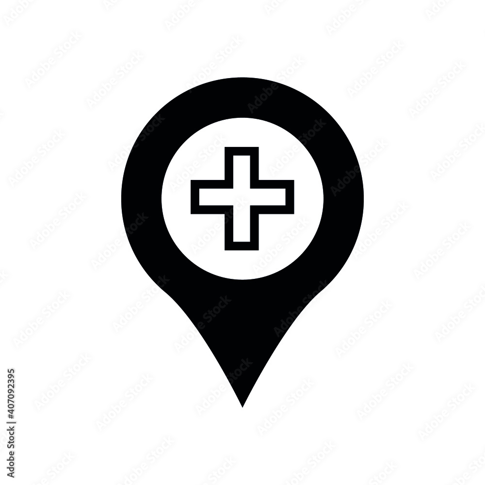 Obraz premium Map pin icon vector. Map marker vector