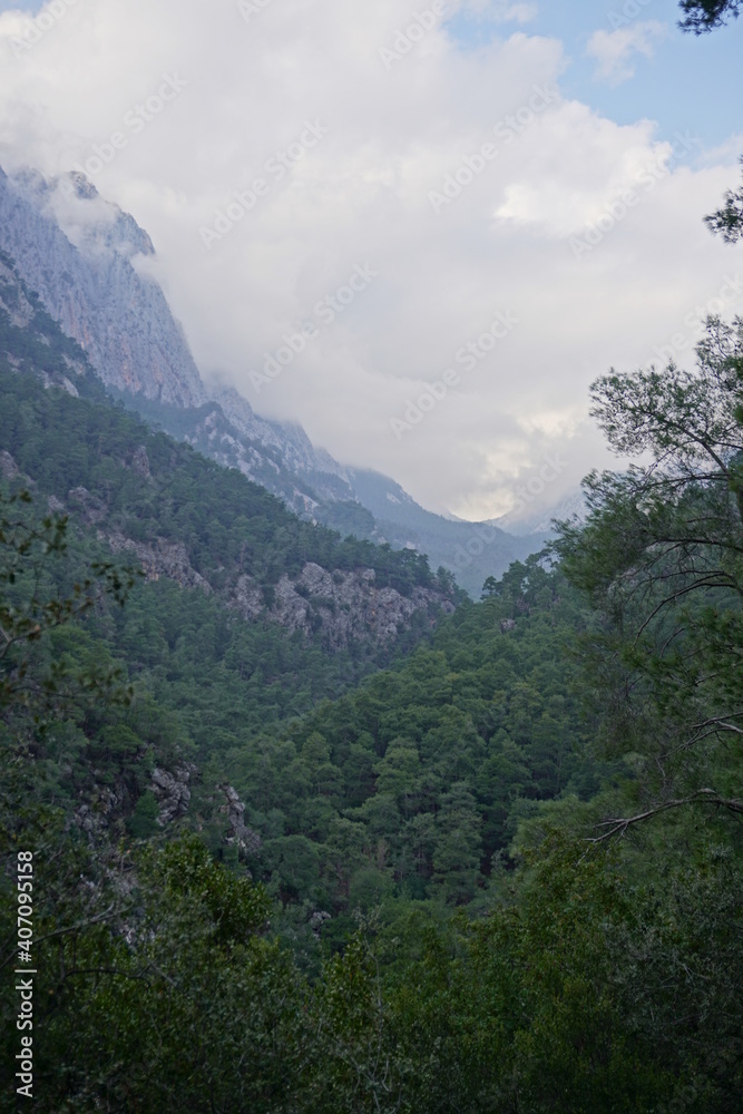 Forest, Hills, and mountains at the Goynuk, Antalya