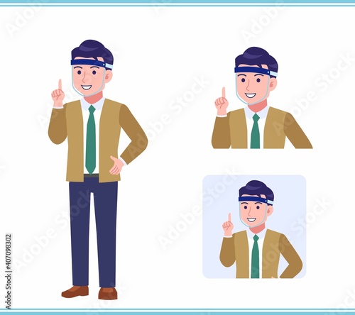 Young man with a tie