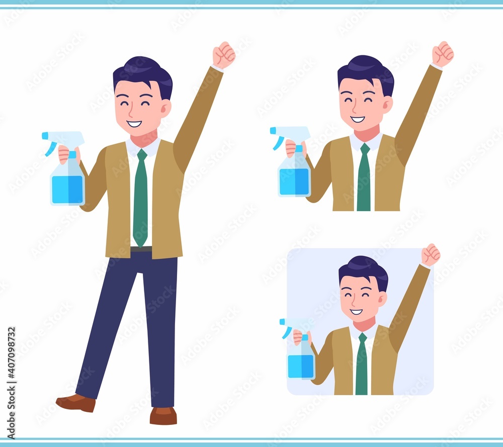 Young man with a tie