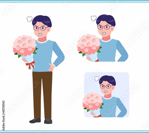 Young man with glasses