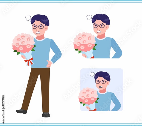 Young man with glasses
